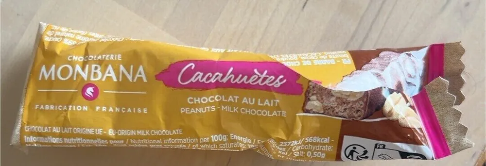 Barre monbana cacahuètes