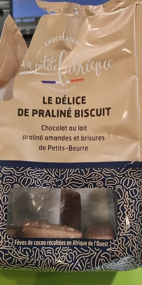 Le délice de praliné biscuit