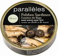 Petite Sardines fumées de Riga Olives