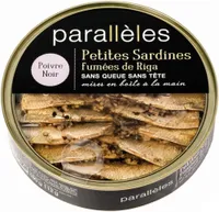 Petites Sardines fumées de Riga Poivre Noir