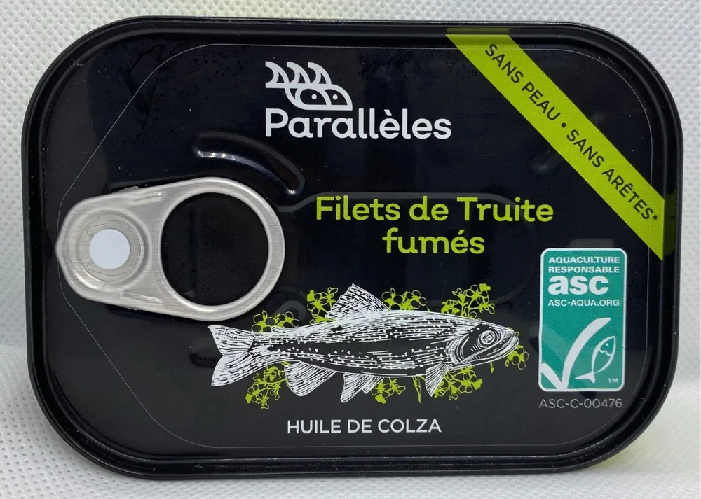 Filets fumés de truite fumés huile de colza