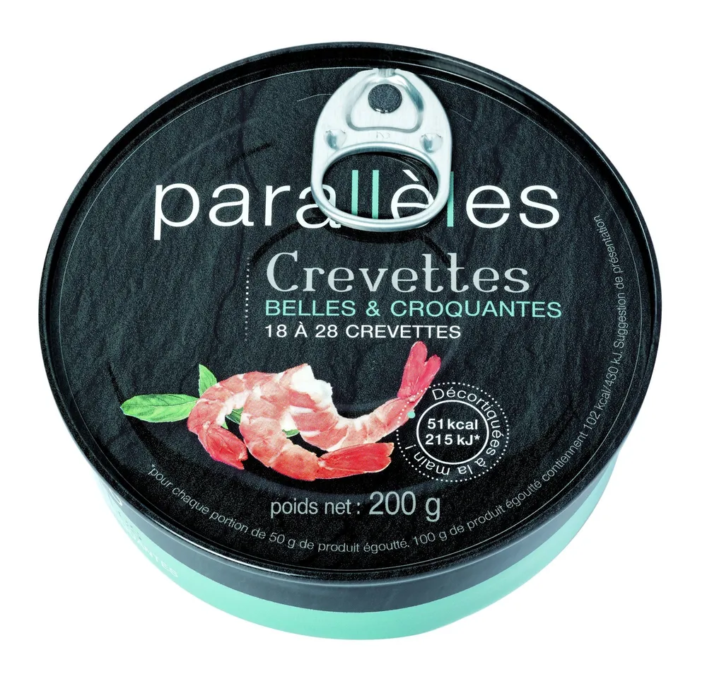 Crevettes belles & croquantes