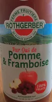 Pur jus de pomme et framboise