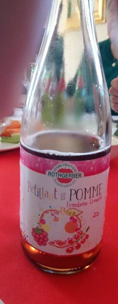 Pétillant de pomme framboise groseille