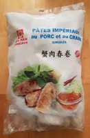 Pâte à impériaux au Porc et au Crabe