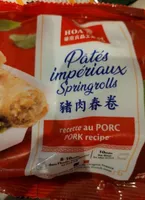Pâtés impériaux Porc