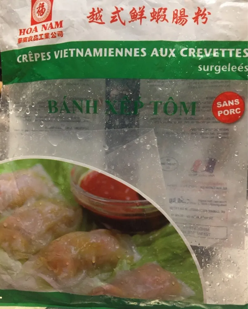 Crêpes Vietnamiennes aux crevettes