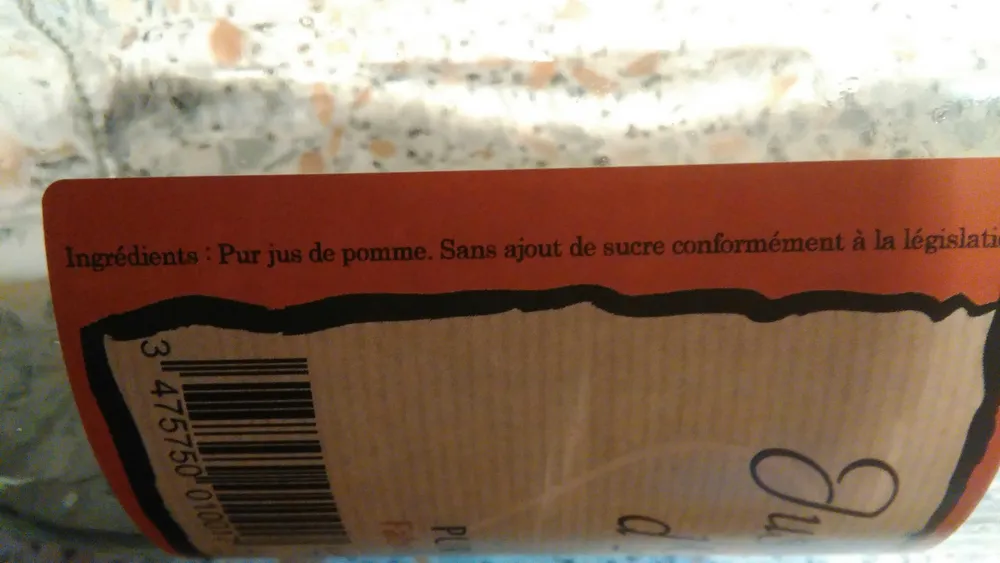 Pur jus de pomme
