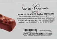 Barres glacées cacahuète