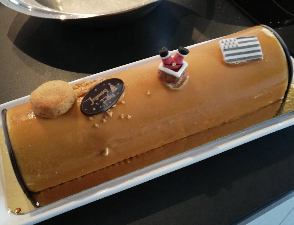 Bûche glacée bretonne
