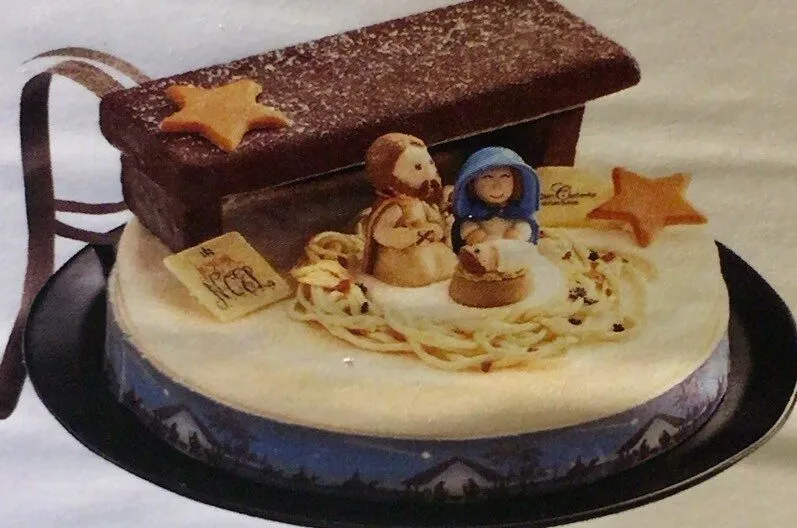 Bûche La crèche de Noël