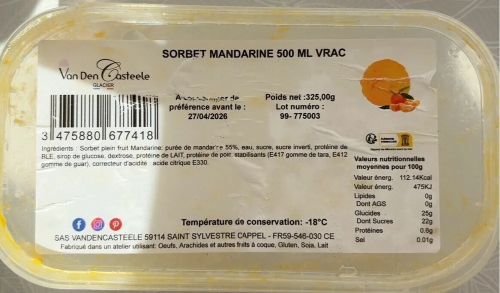 Sorbet Mandarine
