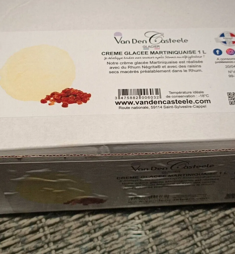 Crème glacée Martiniquaise