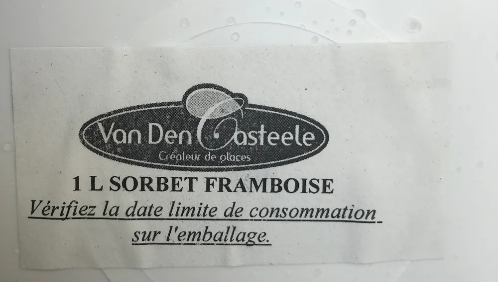 Sorbet framboise