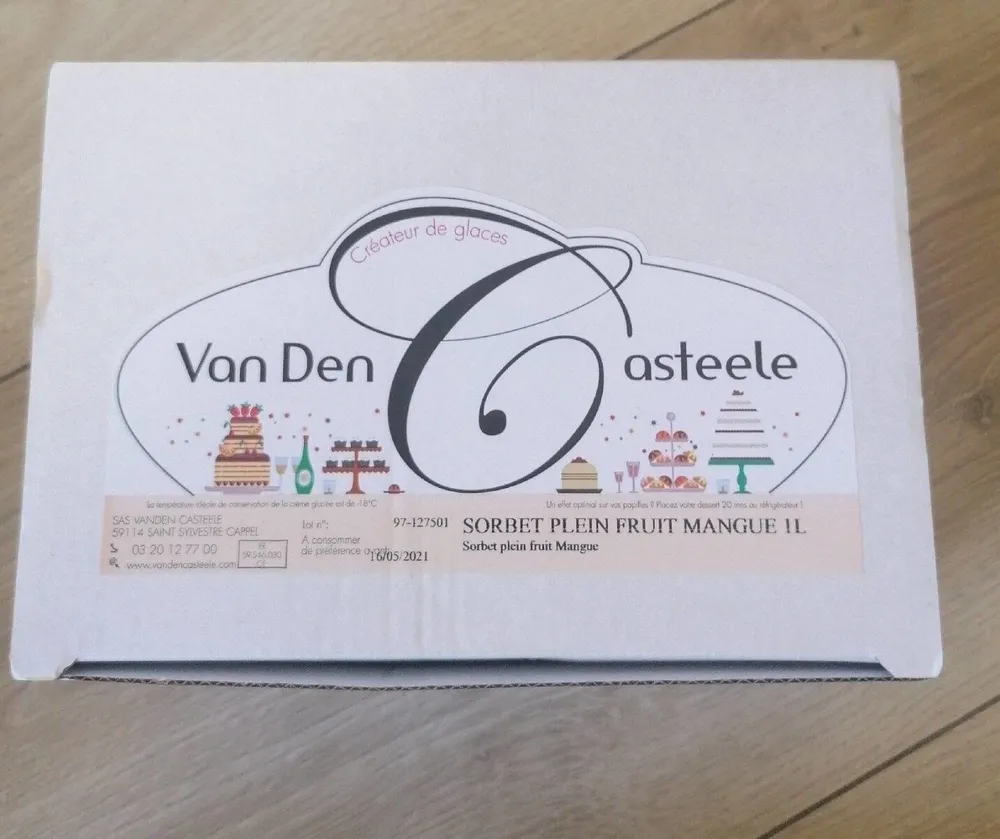 Sorbet plein fruit mangue