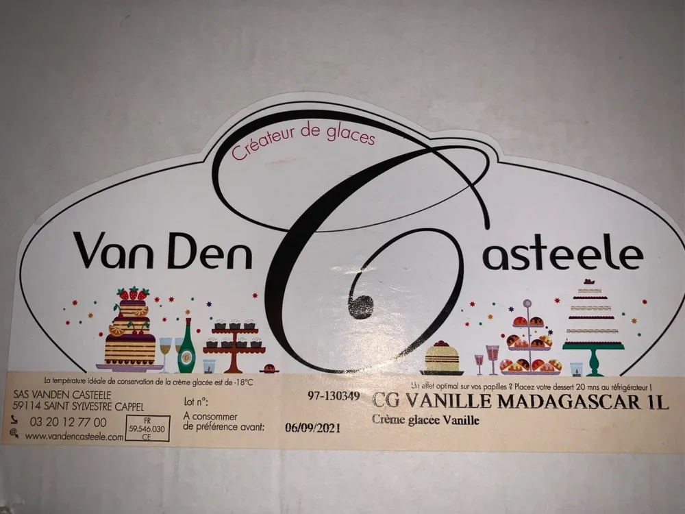 Glace vanille Van Den Casteele