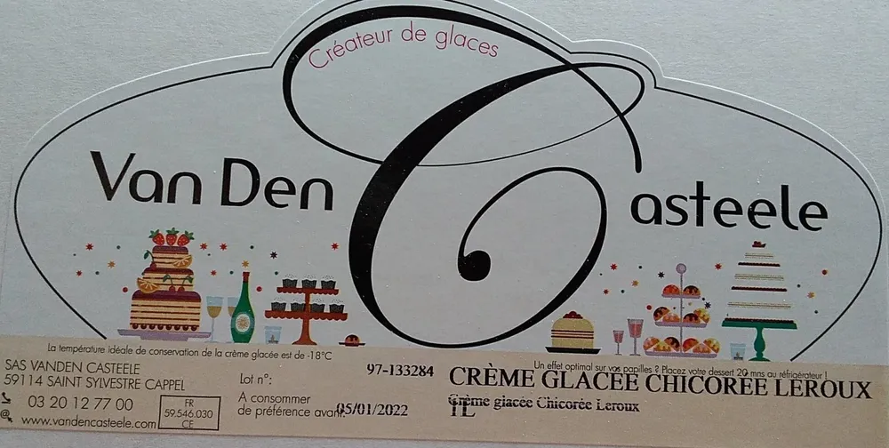 Crème glacée chicorée Leroux