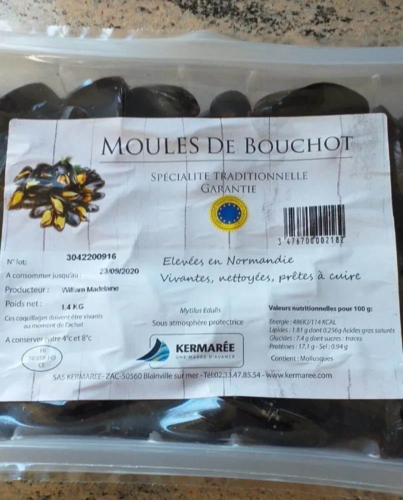 Moules de Bouchot STG
