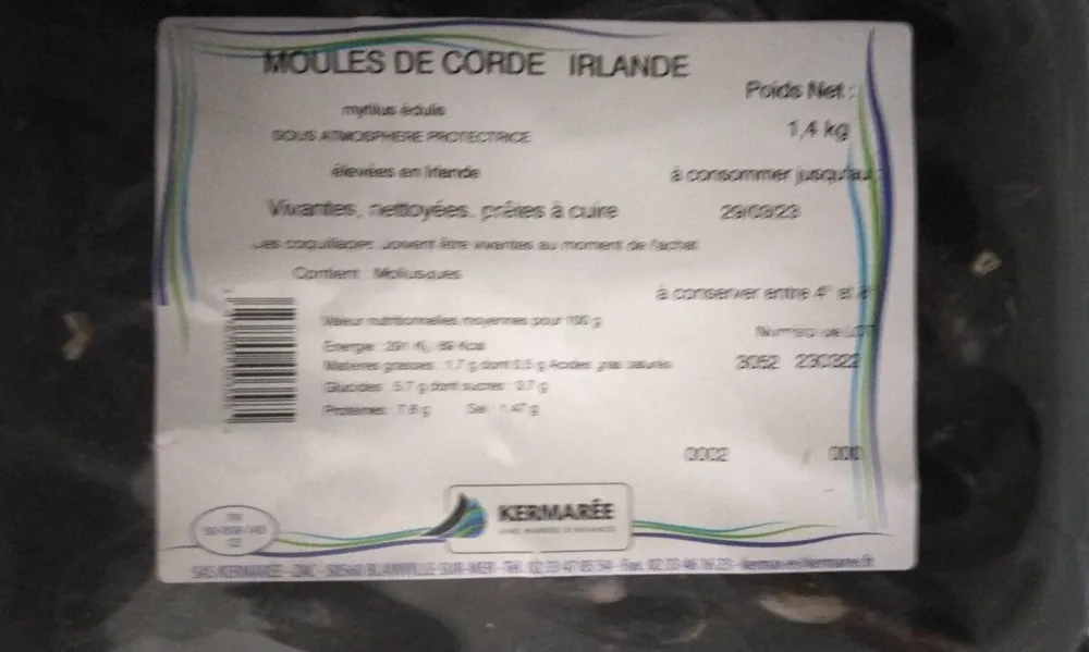 Moules de Corde Irlande