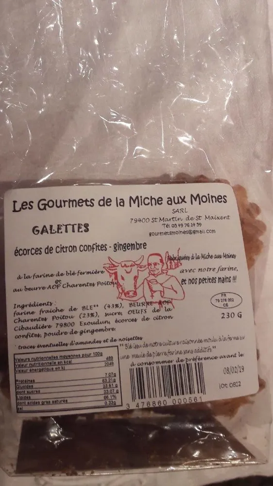 Galettes citron confits - gingembre
