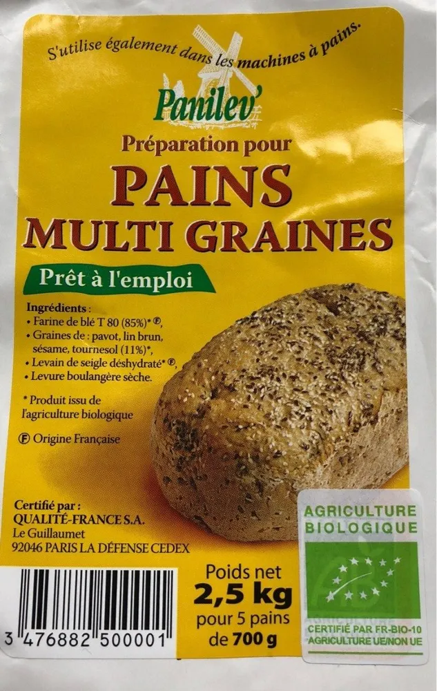 Préparation pour pains multi graines