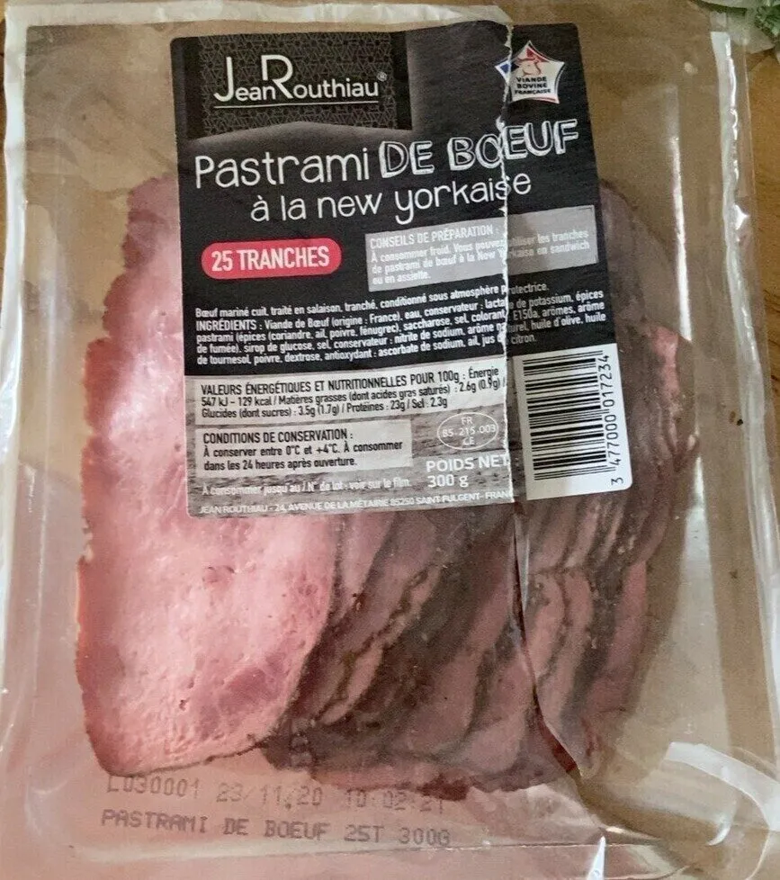 Pastrami de boeuf à la new yorkaise