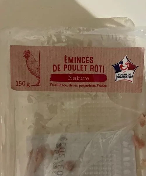 ÉMINCÉS DE POULET RÔTI Nature