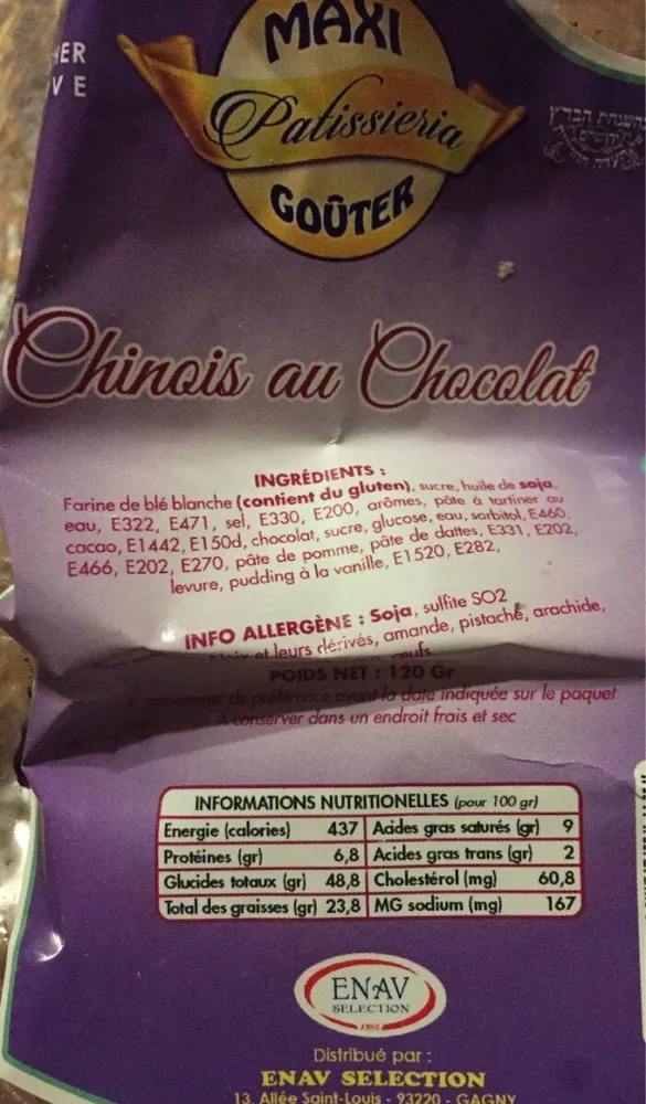 Chinois au chocolat