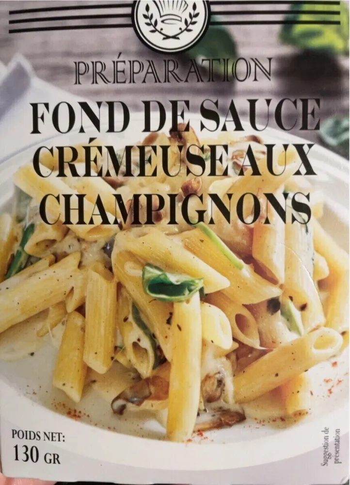 Fond de sauce cremeuse aux champignons