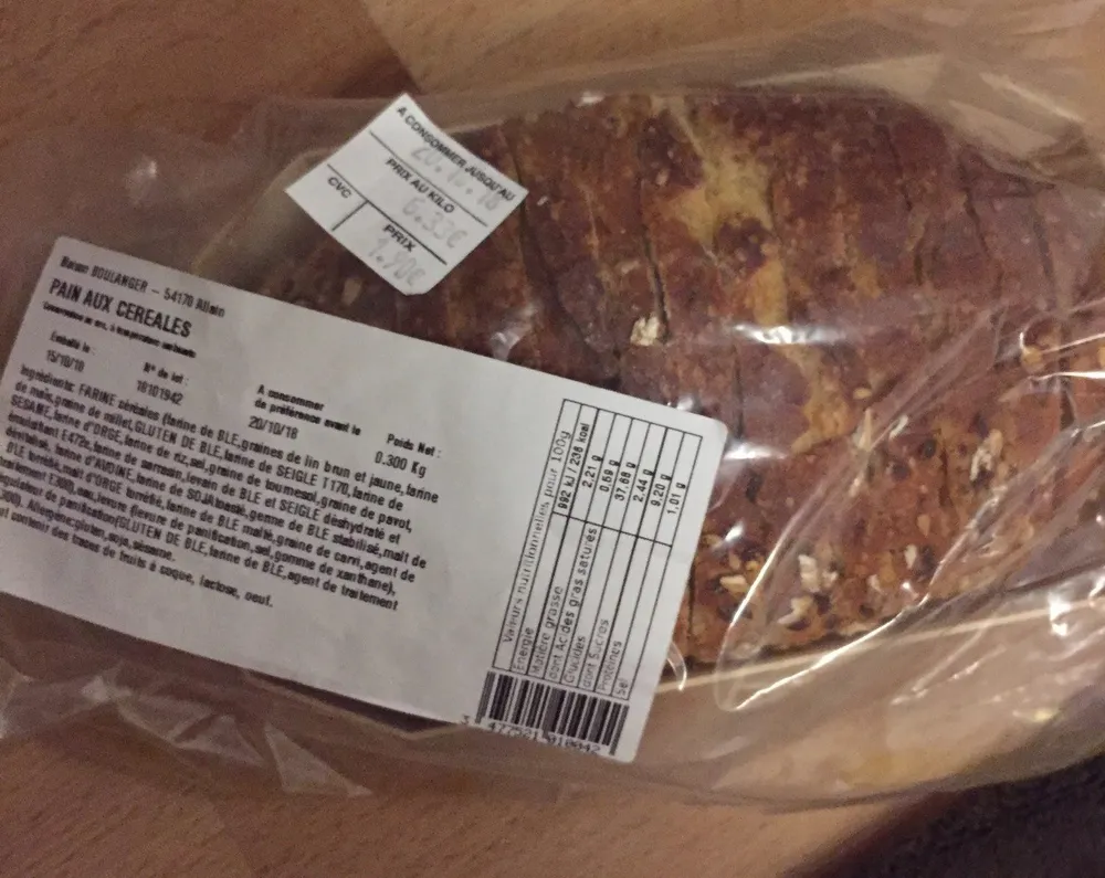 Pain aux cerales