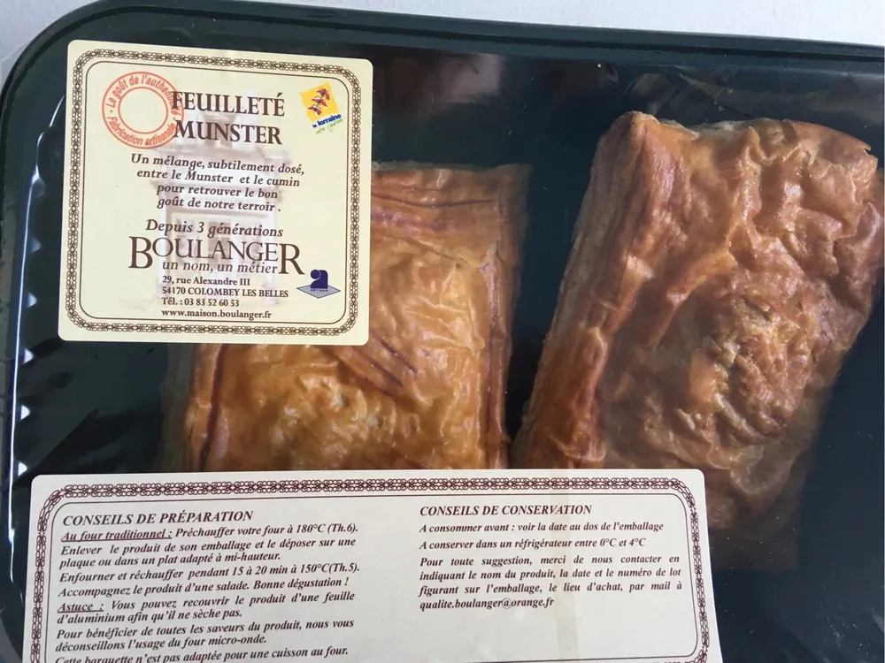 Feuilleté Munster
