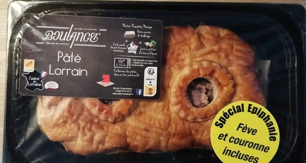 Pâte lorrain VPF-OGE 4 pers* spéciale épiphanie