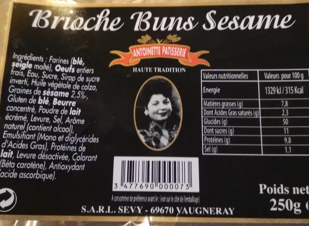 Brioche buns sésame
