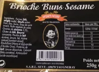 Brioche buns sésame