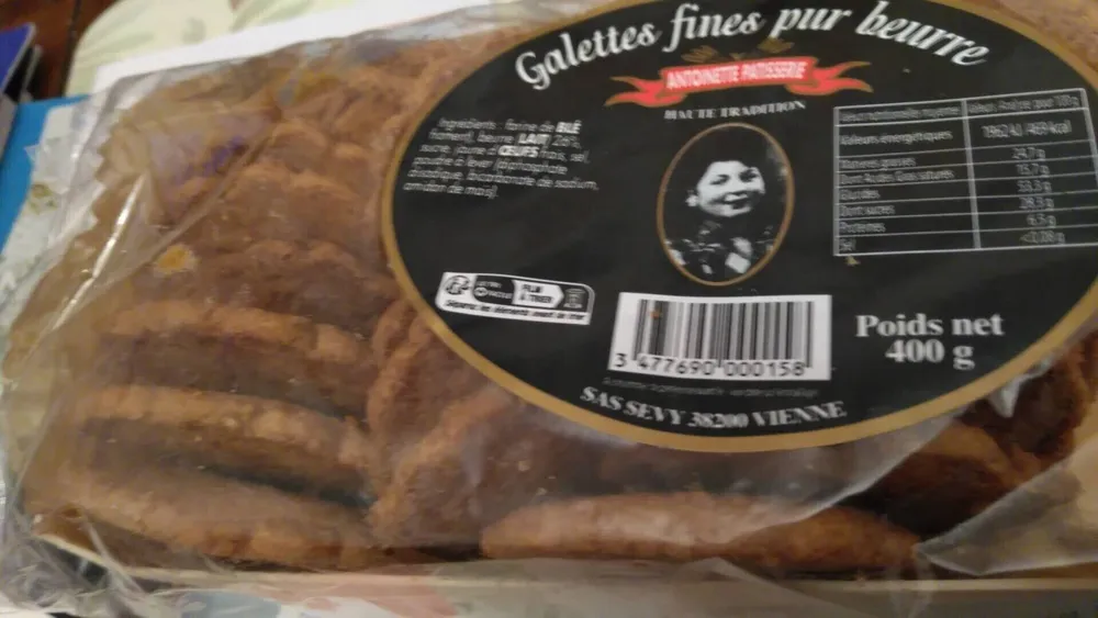 Galettes fines pour beurre