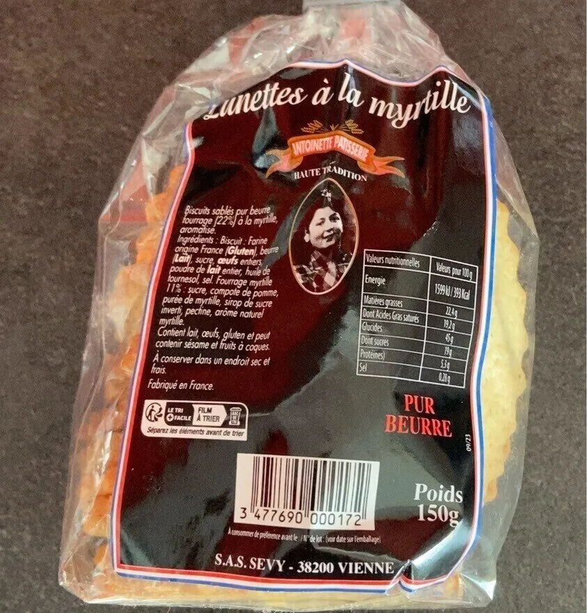 Lunettes a la myrtilles