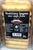 Madeleines longues aux oeufs frais
