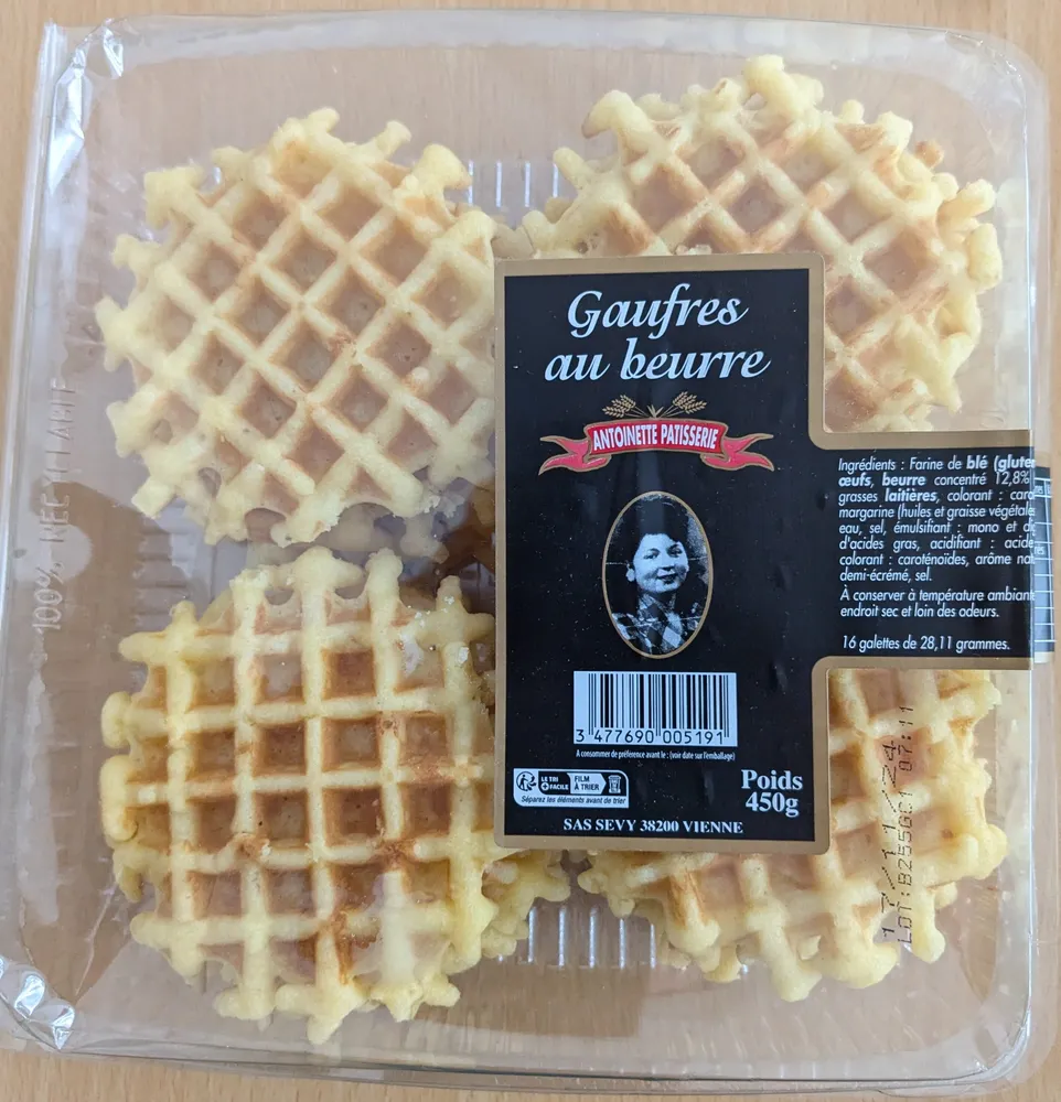 Gaufres au beurre