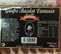 Gauffre chocolat fantasia