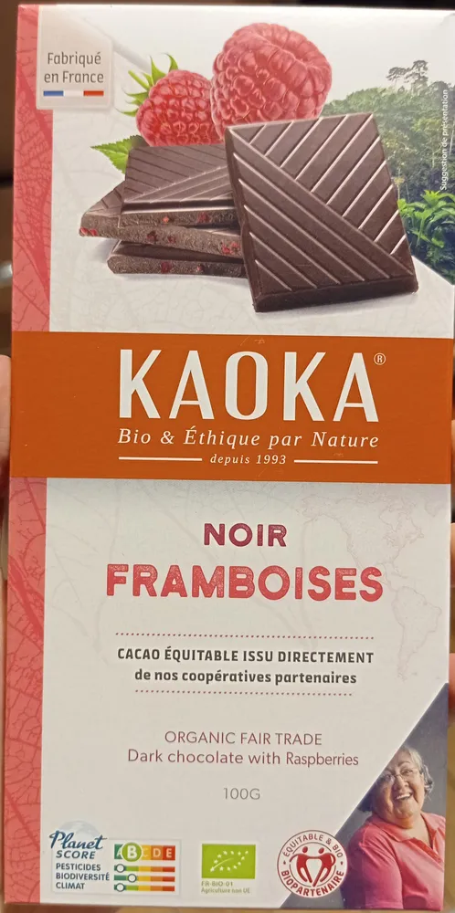 Noir éclats de framboises