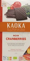 Chocolat noir cranberries