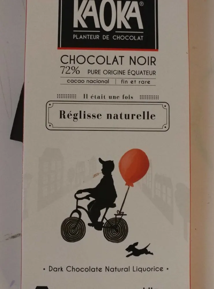 Kaoka chocolat noir reglisse