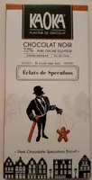 Chcolat noir 72% éclats de speculoos