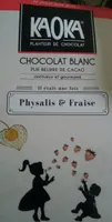 Chocolat blanc physalis fraise