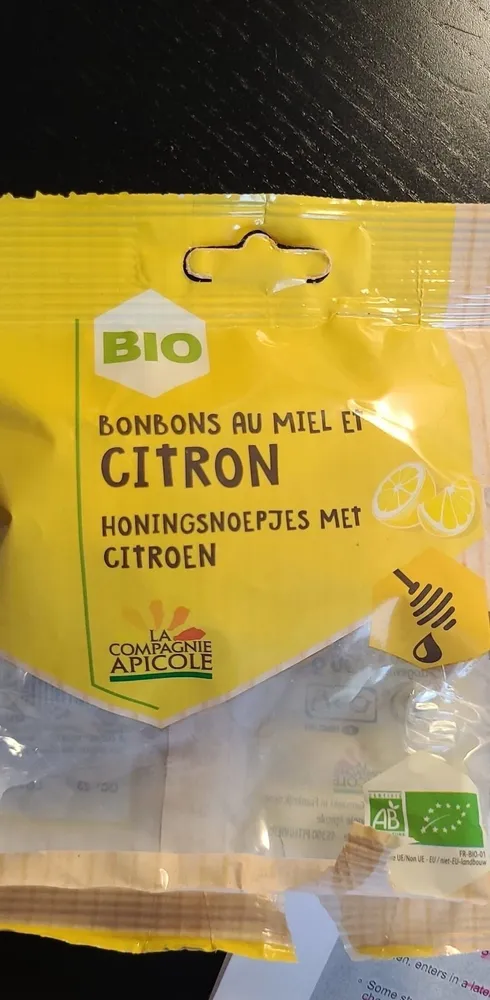 Bonbons au miel et citron