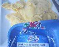 Demi lune au saumon fumé