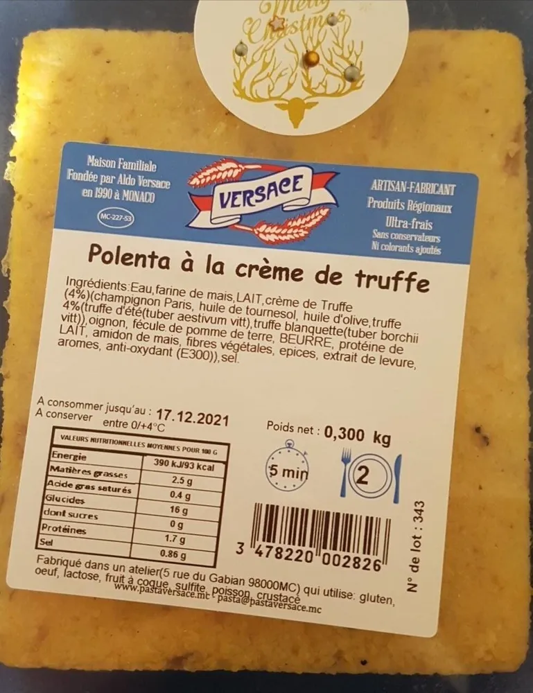 Polenta à la crème de truffe