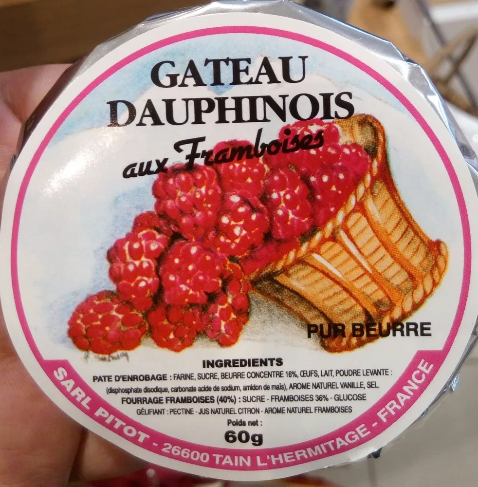 Gâteau dauphinois aux framboises