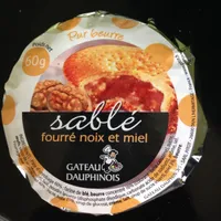 Sablé fourré noix et miel