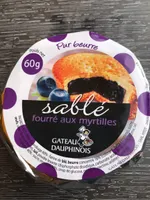 Sablé fourré aux myrtilles